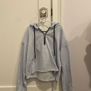 garage quarter zip cropped hoodie!